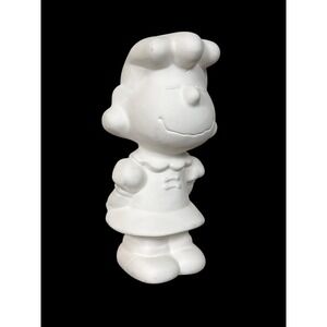 Peanuts Lucy van Pelt Ceramic Bisque‎ Unpainted Figurine DIY Craft 5.5 Inch